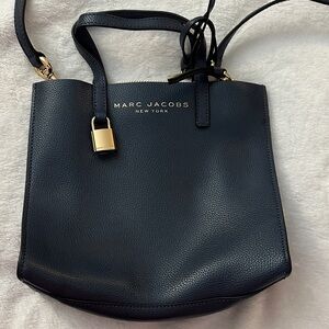 Marc Jacobs Navy Leather Shoulder Bag